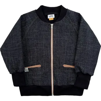 Dívčí mikina LITTLE THINGS mikina riflová se stojáčkem černá vel. 7-9 let