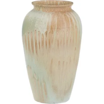 Váza Autronic Váza keramická - tvar amfora, 30 cm, béžovo-zelená