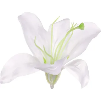 umělá květina Autronic Lilie - umělý květ, bílý, cena za balení (12 ks), sada 6 ks
