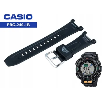 Řemínek na hodinky Řemínek k hodinkám Casio PRG-240-1 PRG-240-1B PRG-40-3V černý