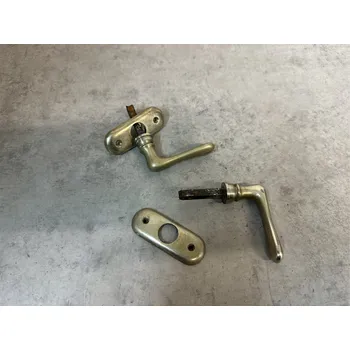 Dveřní kování DANAPO Vintage mosazné okenní kování - klika štítek - čtyřhran 7x7mm