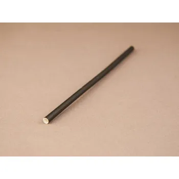 Bio papírové brčko černé 24,5 cm Ø 0,8 cm