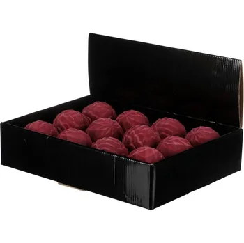 Vánoční dekorace Autronic Vánoční plastová koule fialová 8 cm