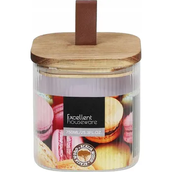 Dóza na potraviny Zavařovací Sklenice s víčkem NÁDOBA SKLENĚNÁ KUCHYŇSKÁ do kuchyně na sypké produkty