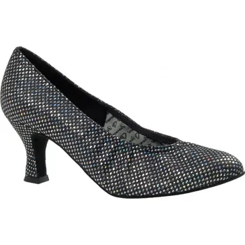 Dámské lodičky Dámské taneční boty na standard Diamant mod.069 černý hologram, podpatek F5 cm, boty na standardní tance - 24,5