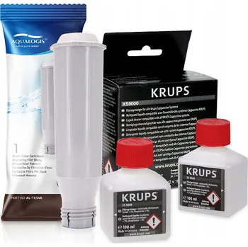 Kávovar Sada pro kávovar - Filtr Krups AL-TES46, Čisticí roztok Krups XS9000