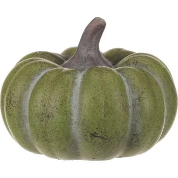 umělá květina Dýně kulatá bez otvorů - keramika, zelená Barva: Zelená