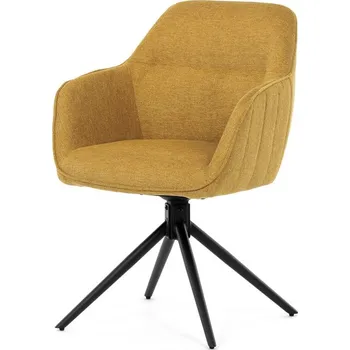 Jídelní židle Autronic Jídelní židle, žlutá, látka, HC-536 YEL2