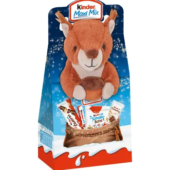 Čokoláda Kinder Vánoční Maxi Mix s plyšákem 133 g