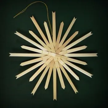 Vánoční dekorace Hvězda střední žlutá