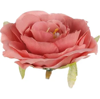 umělá květina Autronic Růže - umělý květ, barva starorůžová, cena za balení (12 ks), sada 6 ks
