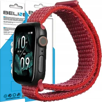Řemínek na hodinky Řemínek Beline pro Apple Watch 70mm červený
