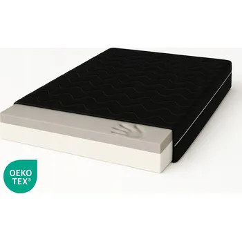 Matrace Matrace z pěny VISCO 80X180 Černá, prošívaná pěna MICROFIBRA H2 H3