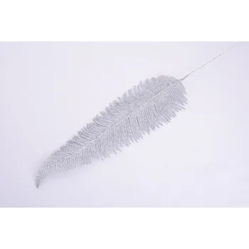 umělá květina Umělé kvítí VÁNOČNÍ KAPRADÍ stříbrné