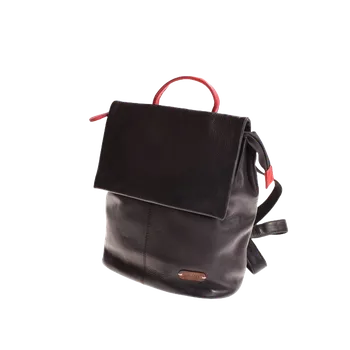 Městský batoh Dámský kožený ručně šitý batoh KUBÁT Vojta | černý | 2212612