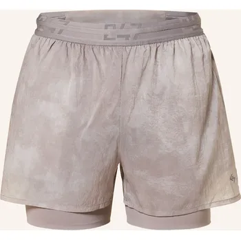 Pánské kraťasy 247 Represent Pánské Běžecké Šortky 2 V 1 Trail, šedá, 54