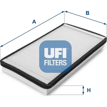 Ventilátor topení a klimatizace Filtr, vzduch v interiéru UFI 53.028.00
