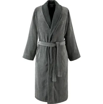 Dámský župan Bavlněný župan BOSS DOUBLEB Charcoal L černá barva 1043711 99X