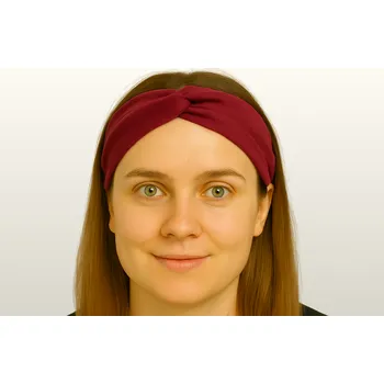 Čelenka BOHO čelenka kroucená semišová - vínová