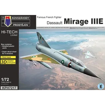 Plastikový model Kovozávody Prostějov 1:72 Mirage IIIE "High-Tech Limited edition"
