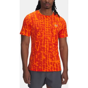 Pánské tričko Under Armour UA LAUNCH PRINTED SS 1389687-835 Oranžová XS