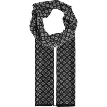 Šála Fiebig - Headwear since 1903 Šedá šála se vzorem od Fiebig