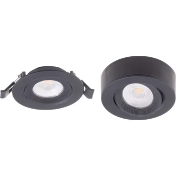 T-LED 105524 LED svítidlo ISDA 7W černé Denní bílá