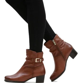 Dámská obuv Dámská kotníková obuv Caprice 9-25300-45-303 hnědá Barva: cognac nappa, Velikost: 38,5