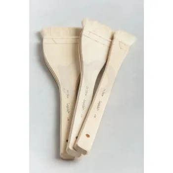 Umělecký štětec štětce přírodní vlasy z kozy - 3 dílný set