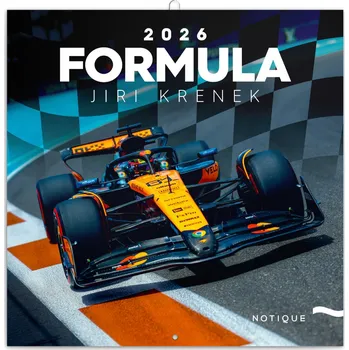 Kalendář Notique Jiří Křenek Nástěnný poznámkový kalendář Formule 2026