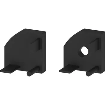 LED lišta Pár koncovek profilu P3-5 černé