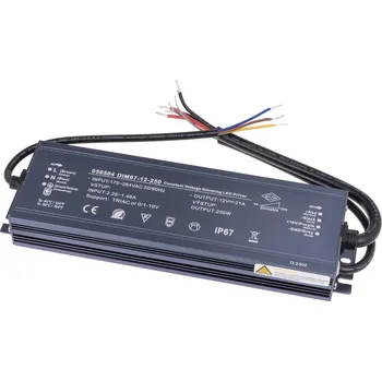 LED osvětlení Stmívatelný napěťový zdroj DIM67 12V 250W
