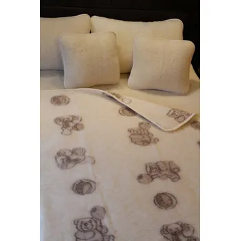 Povlečení Vlněná deka Merino - medvědi 100 x 140 cm