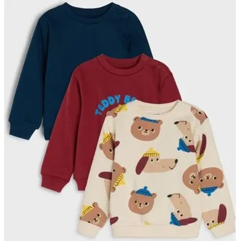 Chlapecká mikina Sinsay - Sada 3 mikin - krémová - 014FX-01X - 014FX-01X-86