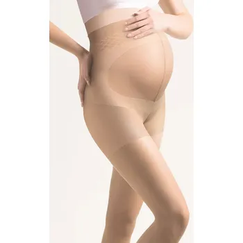 Těhotenské punčochy Těhotenské punčocháče Mamma 40 den - béžové s aloe vera Velikost: S