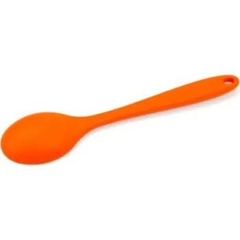 dětská jídelní sada Dětská silikonová lžička J2462 oranžová