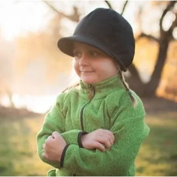 Čepice Dětská softshellová čepice Fantom bekovka s beránkem - černá obvod hlavy 52 cm