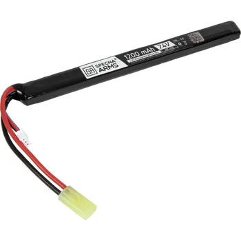 Baterie pro airsoftovou zbraň Li-Pol akumulátor Specna Arms 7,4V 1200mAh 20/40C - Tamiya mini