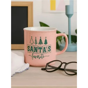 Sinsay - Vánoční hrnek s nápisem „Santa’s Favorite“ - pastelová růžová - 266GI-03X - 266GI-03X-ONE