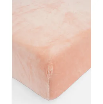 Prostěradlo Prostěradlo mikroplyš Deluxe do postýlky 70 x 140 cm - lososové