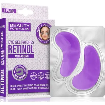 Péče o oční okolí Beauty Formulas Retinol zpevňující gelové polštářky pod oči s retinolem 6x2 ks