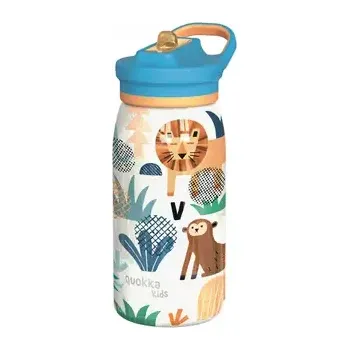 Termoska Quokka Nerezová termoláhev s pítkem Pop Kids Safari 445 ml (40249QO)