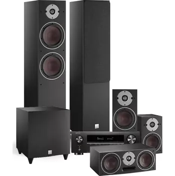 Domácí kino Denon AVR-X1800H DAB + Dali Oberon 7/1/Vokal/SUB C-8 Domácí kino, DENON Light oak