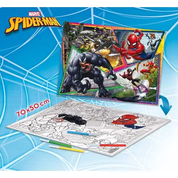 Puzzle Lisciani Spider-man Maxi floor oboustranné 70 × 50 cm 150 dílků