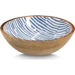 ZELLER Servírovací miska z magového dřeva, modrá 20 x 20 x 6 cm