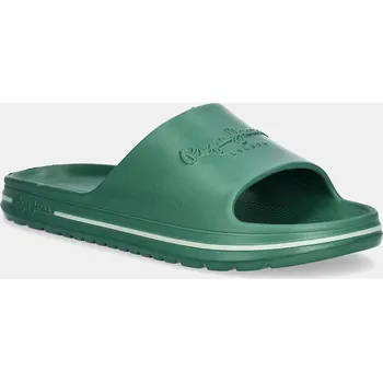 Pánské pantofle Pantofle Pepe Jeans BEACH SLIDE M pánské, zelená barva, PMS70159 PMS70159.664 70X, EUR 40