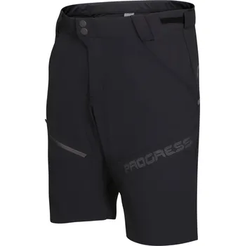 cyklistické kraťasy Volné kraťasy na kolo PROGRESS Genius Bike pánské černá Velikost: XXL