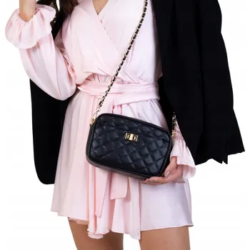 Kabelka Alessio kabelka, typ kabelka přes rameno, eko kůže, černá