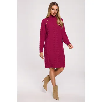 Dámské šaty Ležérní pletené midi šaty MOE velikosti L/XL