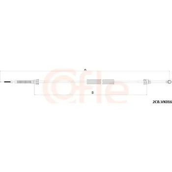 Tažné lanko, ruční převodovka COFLE 92.2CB.VK016
